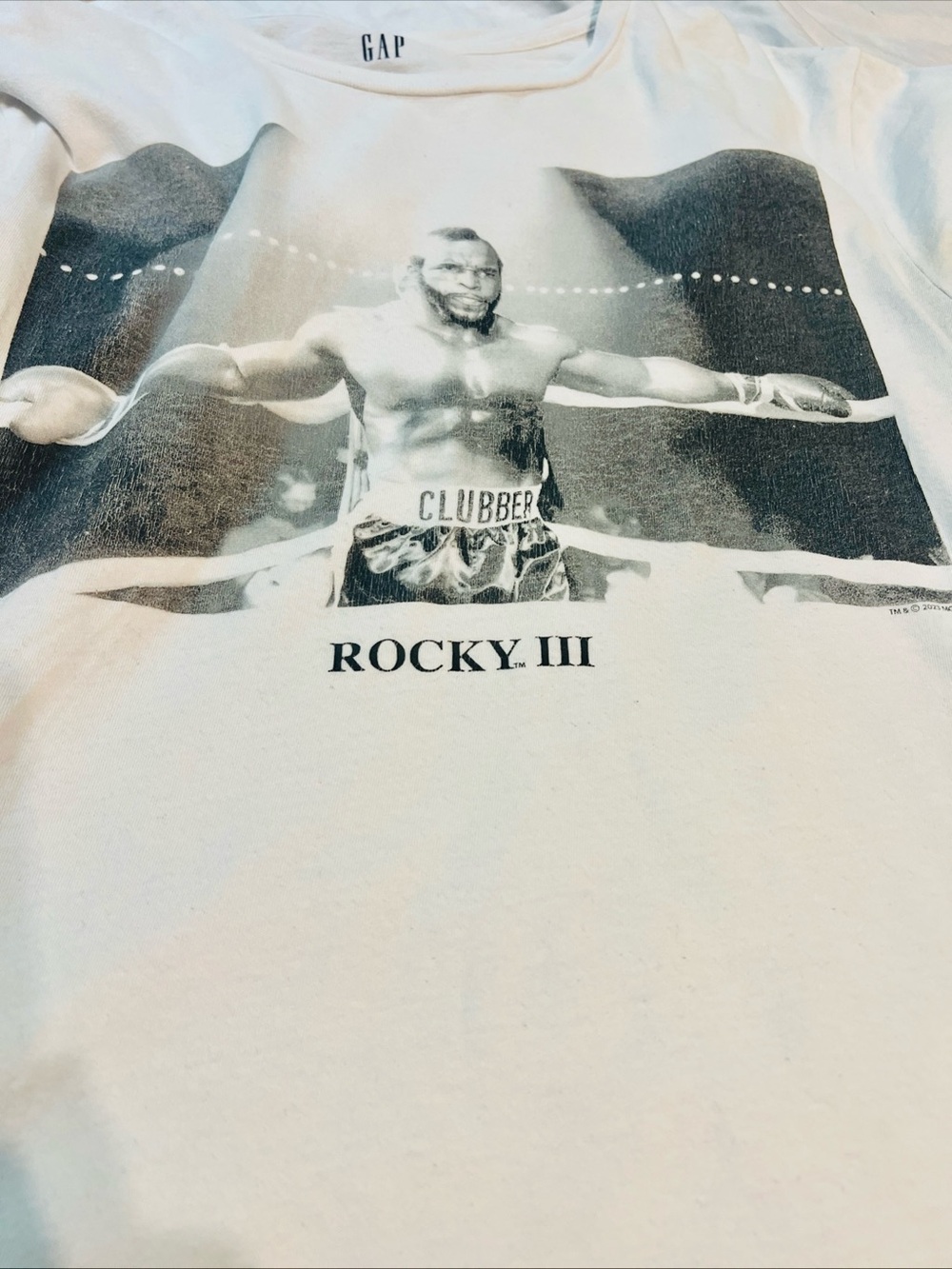 Rocky III Movie Promo Tee Clubber Lang Graphic Tee M